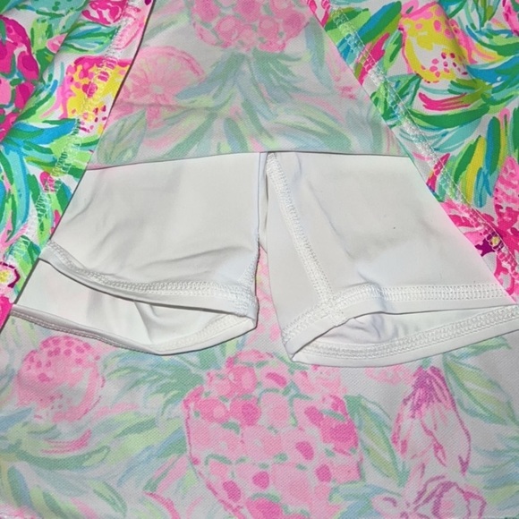 Lilly Pulitzer Luxletic Maryana Skort Resort Skirt UPF 50 Pink Green - Picture 5 of 8